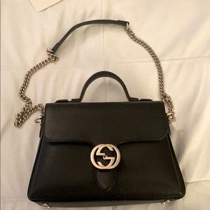 Gucci - Black & gold purse